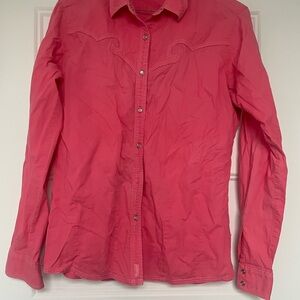 Wrangler Vibrant Pink Cotton Shirt
